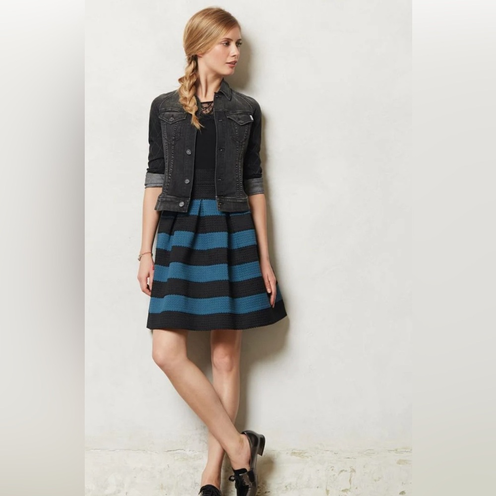 Anthropologie Girls from Savoy Ponte Bell Skirt